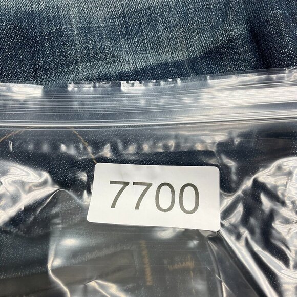 Express ReRock Jean Women 6 Blue Distressed Stitch Pocket Cotton Flap Stretch - Picture 16 of 16